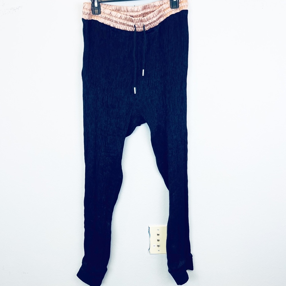 ZARA Crinkle Drawstring Jogger Pants